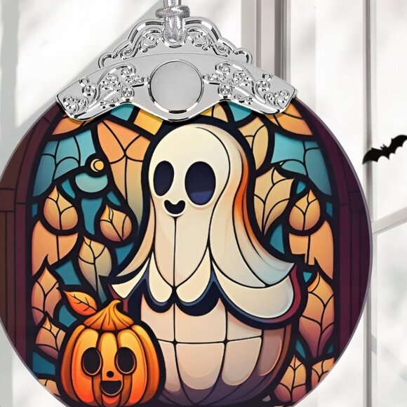 Other - Cute Ghost Ornament Stained Glass Hanging Decor Holiday-Sun Catcher-Christmas